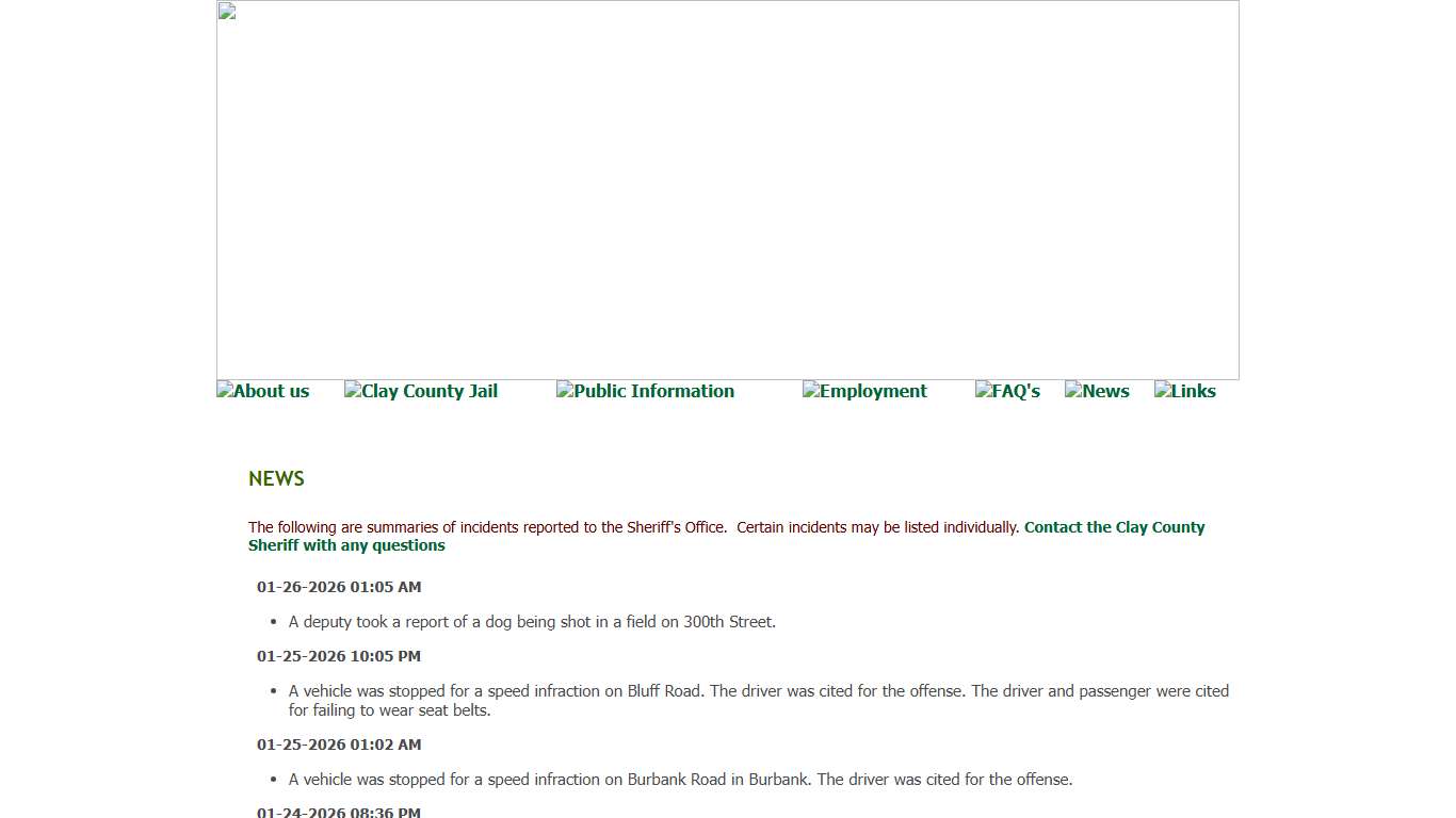 Clay County Sheriff - Vermillion, SD